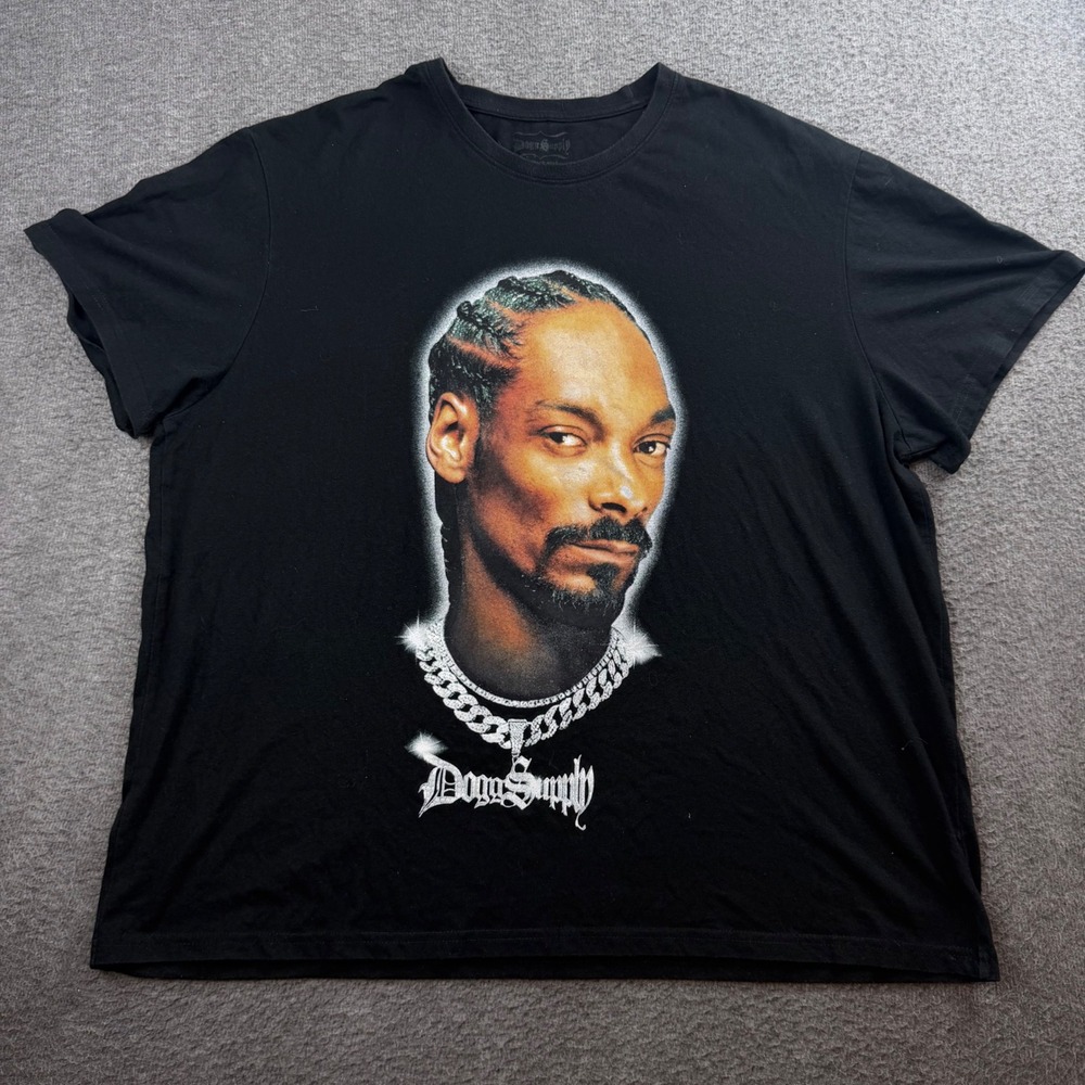 Dogg Supply T-Shirt Men's 2XL Black Snoop Dogg Graphic Print Hip Hop Tee